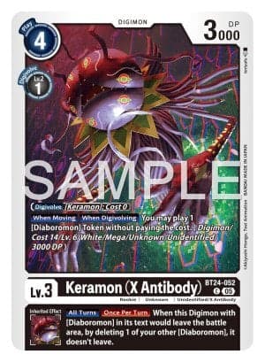Keramon (X Antibody) — Time Stranger Digimon Card Game card by toriyufu