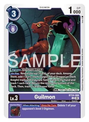 Guilmon — Across Time Digimon Card Game card by Takase