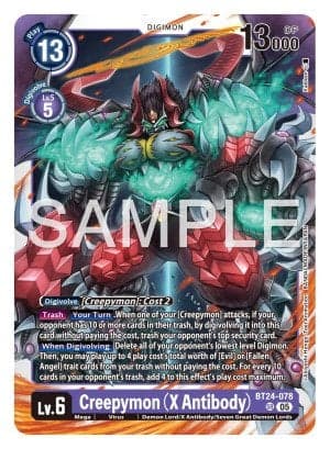 Creepymon (X Antibody) — Time Stranger Digimon Card Game card by Kikuya
