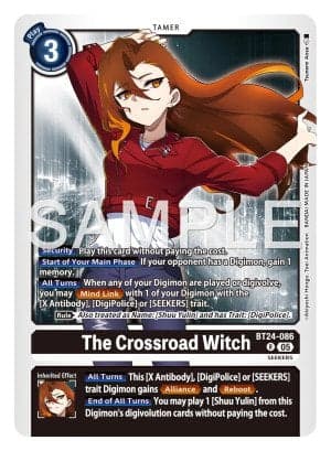 The Crossroad Witch — Time Stranger Release Event Cards Digimon Card Game card by Tsunemi Aosa