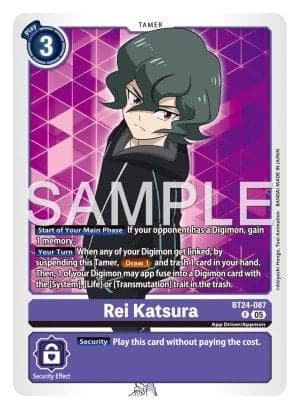 Rei Katsura — Time Stranger Digimon Card Game card by Akiyoshi Hongo, Toei Animation