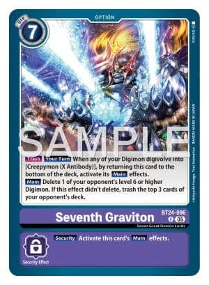 Seventh Graviton — Time Stranger Release Event Cards Digimon Card Game card by KISUKE