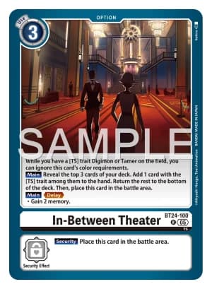 In-Between Theater — Time Stranger Digimon Card Game card by Akiyoshi Honga, Toei Animation