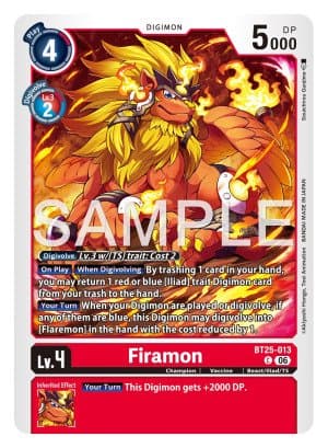 Firamon — Animal Colosseum Digimon Card Game card by Akiyoshi Hongo, Toei Animation