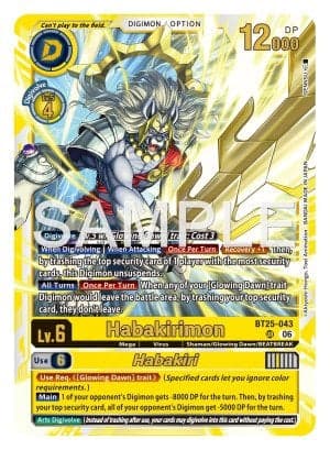 Habakirimon — Digimon Card Game card