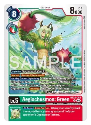Aegiochusmon: Green — Dual Revolution