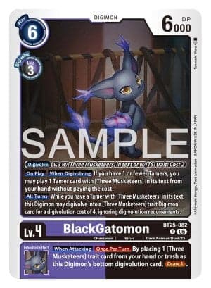 BlackGatomon — Digimon LIBERATOR Digimon Card Game card by poroze