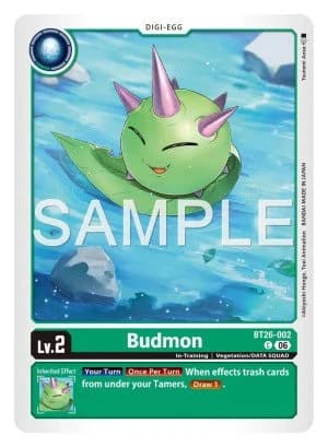 Budmon — Great Legend Digimon Card Game card by Akiyoshi Hongo, Toei Animation