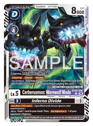 Cerberusmon: Werewolf Mode — Great Legend