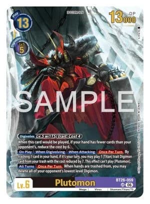 Plutomon — Great Legend Digimon Card Game card by Akiyoshi Hongo, Toei Animation