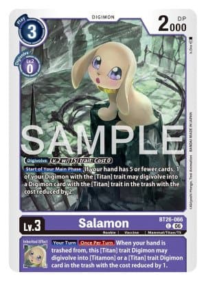 Salamon — Beginning Observer Pre-Release Cards Digimon Card Game card by Tori Sonokura