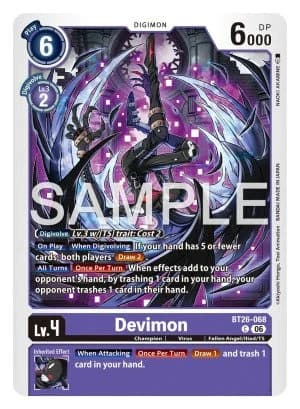 Devimon — Blast Ace Digimon Card Game card by Akiyoshi Hongō, Toei Animation