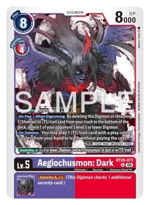 Aegiochusmon: Dark — Timeless Bonds