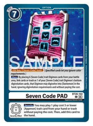 Seven Code PAD — Timeless Bonds