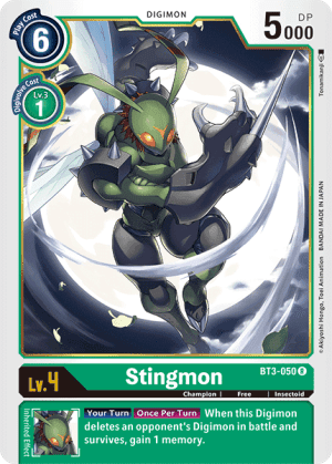 Stingmon — Across Time Pre-Release Cards