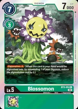 Blossomon — Release Special Booster 1.5 Digimon Card Game card by Akiyoshi Hongo, Toei Animation, BANDAI MADE IN JAPAN