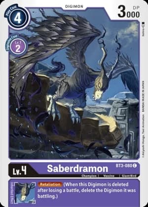 Saberdramon — Release Special Booster 1.5