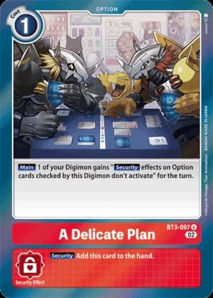 A Delicate Plan — Release Special Booster 1.5 Digimon Card Game card by sasasi