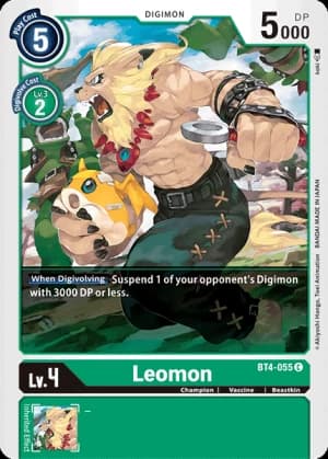 Leomon — Animal Colosseum Digimon Card Game card by Tomotake Kinoshita