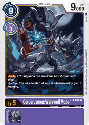 Cerberusmon: Werewolf Mode — Great Legend