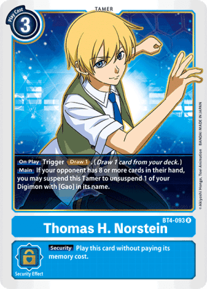 Thomas H. Norstein — Great Legend Pre-Release Cards
