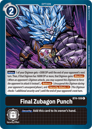 Final Zubagon Punch — Great Legend