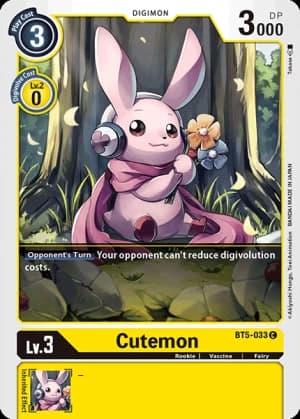 Cutemon — Battle of Omni Digimon Card Game card by Takase