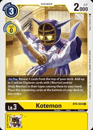 Kotemon — Battle of Omni