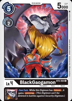 BlackGaogamon — Battle of Omni Digimon Card Game card by Shin Sasaki