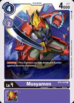 Musyamon — Battle of Omni Digimon Card Game card by shosuke