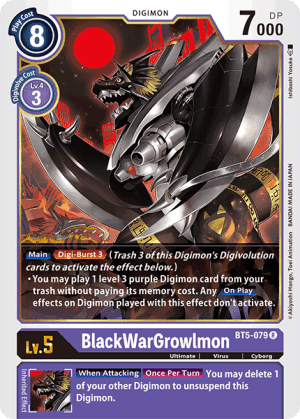 BlackWarGrowlmon — Alternative Being Booster