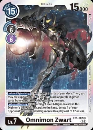 Omnimon Zwart — Battle of Omni