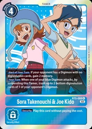 Sora Takenouchi & Joe Kido — Battle of Omni Pre-Release Cards