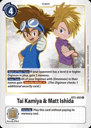 Tai Kamiya & Matt Ishida — Battle of Omni Pre-Release Cards