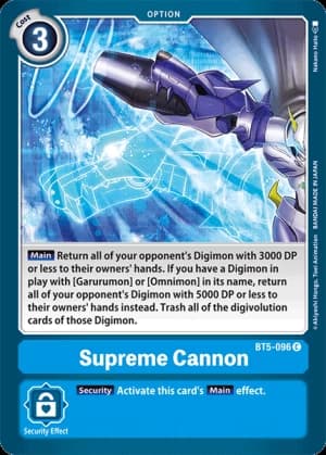 Supreme Cannon — Battle of Omni