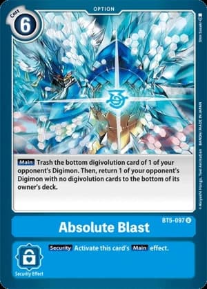 Absolute Blast — Battle of Omni Digimon Card Game card by Shin Sasaki