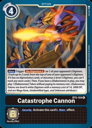 Catastrophe Cannon — Battle of Omni Digimon Card Game card by shosuke