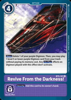 Revive From the Darkness! — Digimon Card Game card