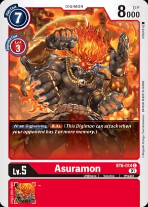 Asuramon — Double Diamond Digimon Card Game card by KISUKE