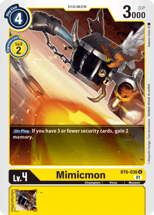 Mimicmon — Double Diamond Digimon Card Game card by Nakano Haito