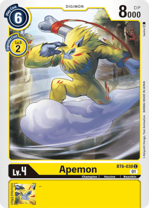 Apemon — Chain of Liberation Digimon Card Game card by Kazumasa Yasukawa