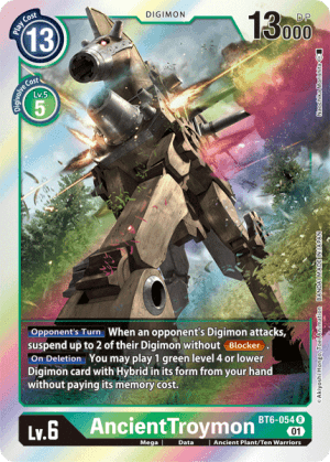 AncientTroymon — Double Diamond Digimon Card Game card by Akiyoshi Hongo, Toei Animation