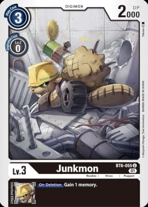 Junkmon — Double Diamond Digimon Card Game card by Takase