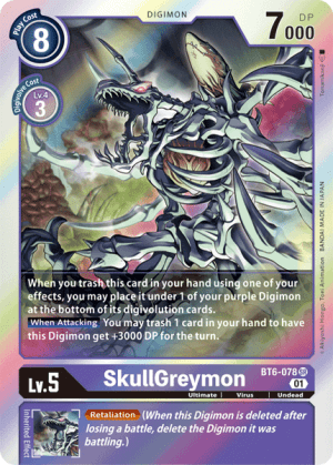 SkullGreymon — Digimon Card Game card
