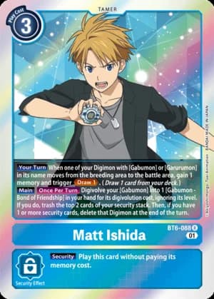 Matt Ishida — Double Diamond Digimon Card Game card by Akiyoshi Hongo, Toei Animation