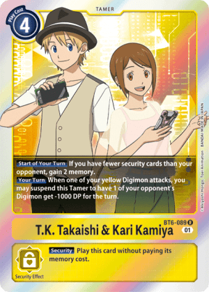T.K. Takaishi & Kari Kamiya — Double Diamond Pre-Release Cards