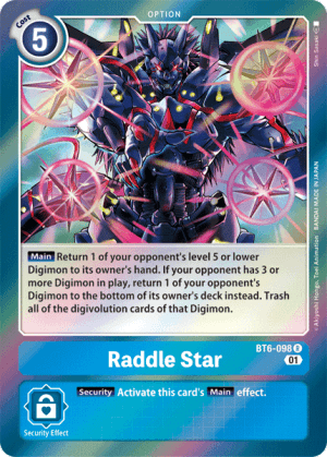 Raddle Star — Double Diamond Pre-Release Cards