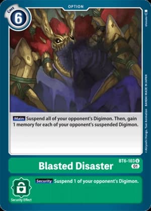 Blasted Disaster — Double Diamond Digimon Card Game card by shoujoki