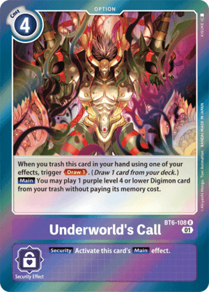 Underworld's Call — Digimon Card Game card