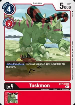 Tuskmon — Next Adventure Digimon Card Game card by Akiyoshi Honga, Toei Animation